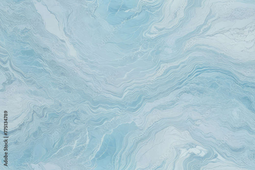 Abstract natural marble background texture, pastel light blue, intricate veining, composition emphasizing the interplay of light and shadow, natural light, ultra fine, high-resolution texture