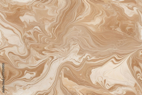 Light brown marbled background, intricate veining, pastel hues, seamless texture, aesthetic beauty, natural marble quality, impression of abstract art, highly detailed, soft natural light, ultra fine