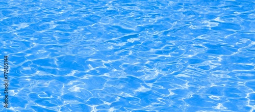 Surface of blue water 