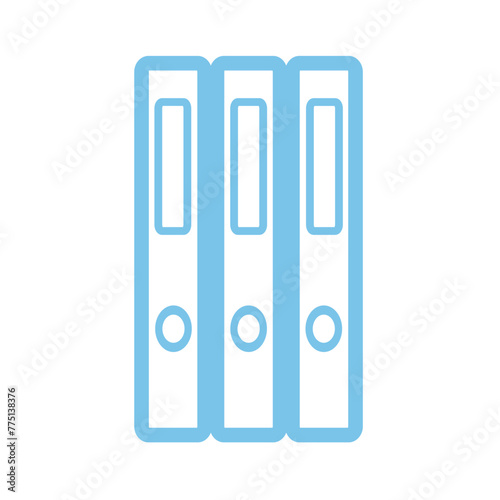 Linear blue outline icon pack
