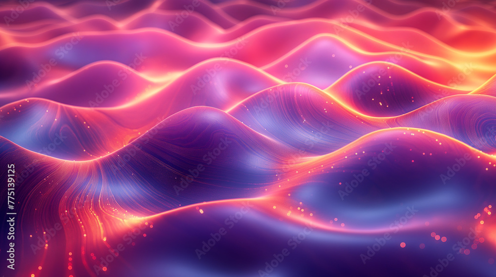 Wave form lights beam - Abstract background