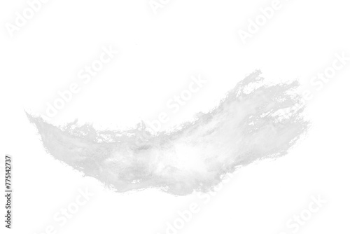 Foto White absorbent cotton on a clean background.