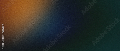 Dark grainy abstract ultra wide pixel multicolored yellow green orange blue gradient exclusive background. Perfect for design, banners, wallpapers, templates, art, creative projects, desktop. Premium