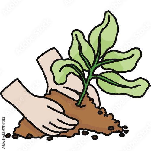 Earth Day cute elements