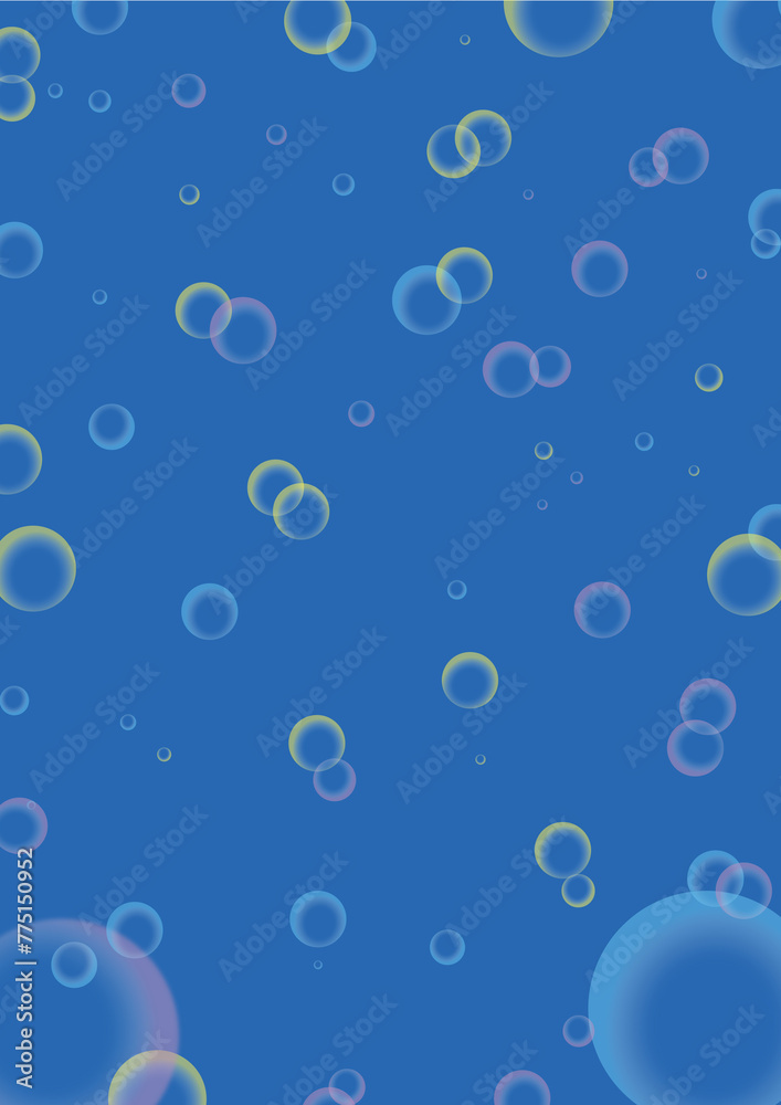 水中の泡の背景イメージ素材03_縦