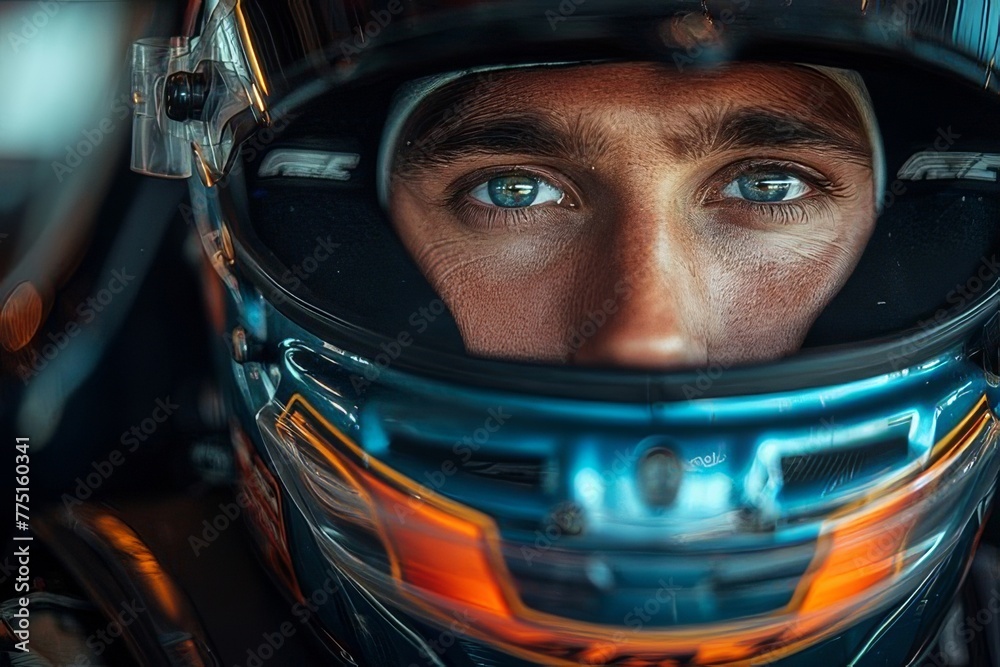 Close Up of a Person Wearing a Helmet Close Up of a Person Wearing a Helmet