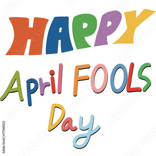 April fools day cute elements