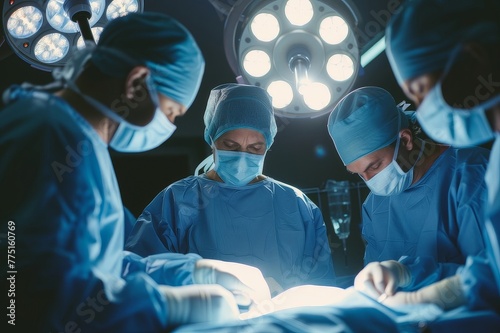 Surgeons Performing Surgery on a Patient