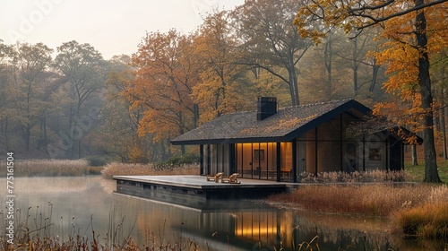 Quaker Meeting House in Gentle Silence The simple building blurs into the landscape