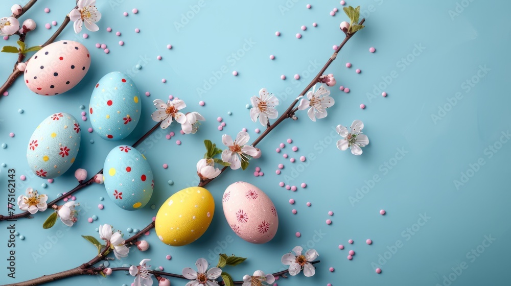 Spring design elements, Easter card background, Spring design elements, Easter card background,