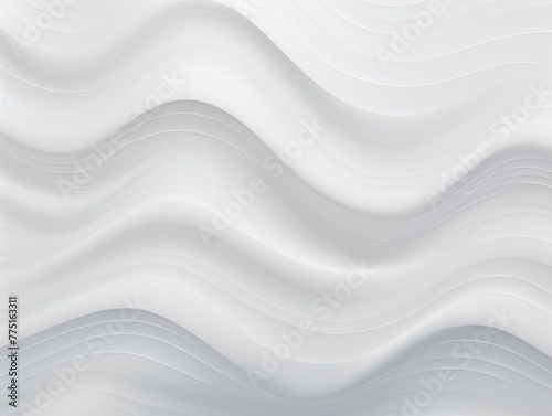 White gradient wave pattern background with noise texture and soft surface © Lenhard