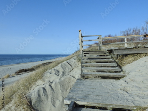 Billede på lærred stairway to the sea on the curonian spit