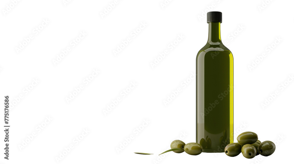 Obraz premium Wine bottles and wine results on a white background 