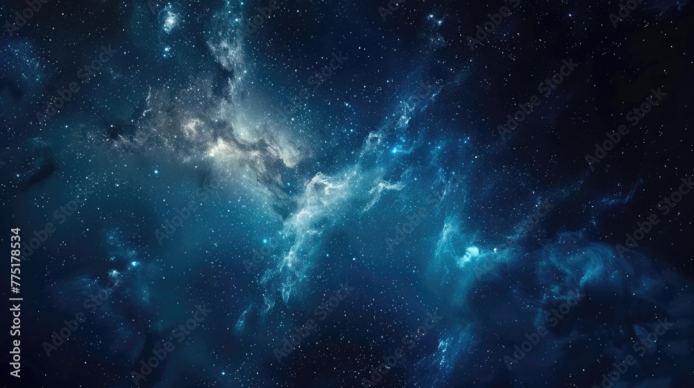 Gold Universe: A Stunning Milky Way in Deep Space with Shimmering Stars and Nebula Gold Universe: A Stunning Milky Way in Deep Space with Shimmering Stars and Nebula
