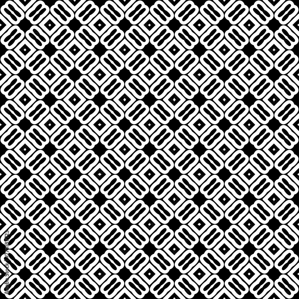 Black and white seamless abstract pattern. Background and backdrop. Grayscale ornamental design. Black and white seamless abstract pattern. Background and backdrop. Grayscale ornamental design.