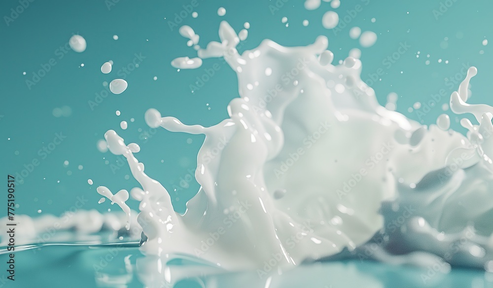 Powerful milk splash. The concept of dynamism and energy. Powerful milk splash. The concept of dynamism and energy.