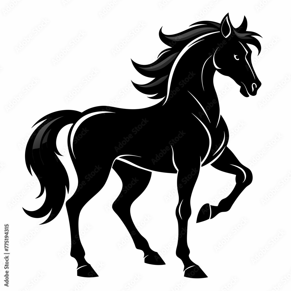 black-muscular-black-stallion-silhouette