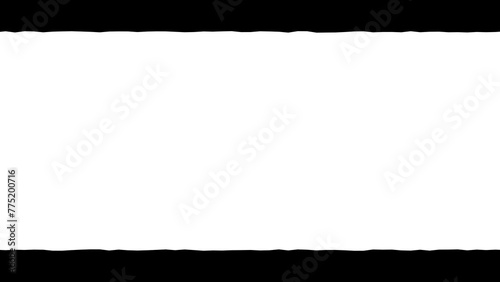 Torn horizontal black lines