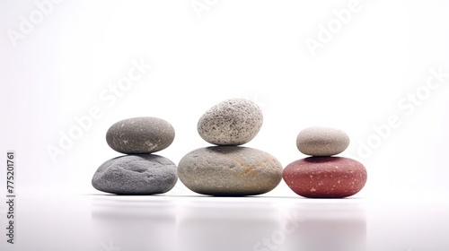 Some stones are arranged naturally and form natural patterns.