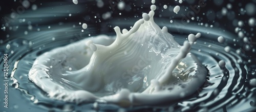A splash of milk on water