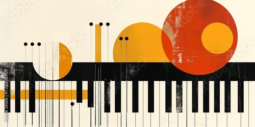 Abstract representation of music. © August