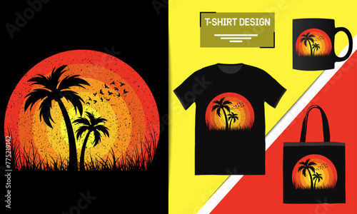 California, Los Angeles t-shirt design. T shirt print design with palm tree. T-shirt design with typography and tropical palm tree for tee print, apparel and clothing

