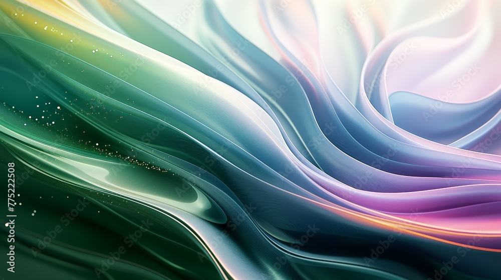 Fototapeta premium Abstract background with silky waves, Abstract wavy flowing background, AI generated