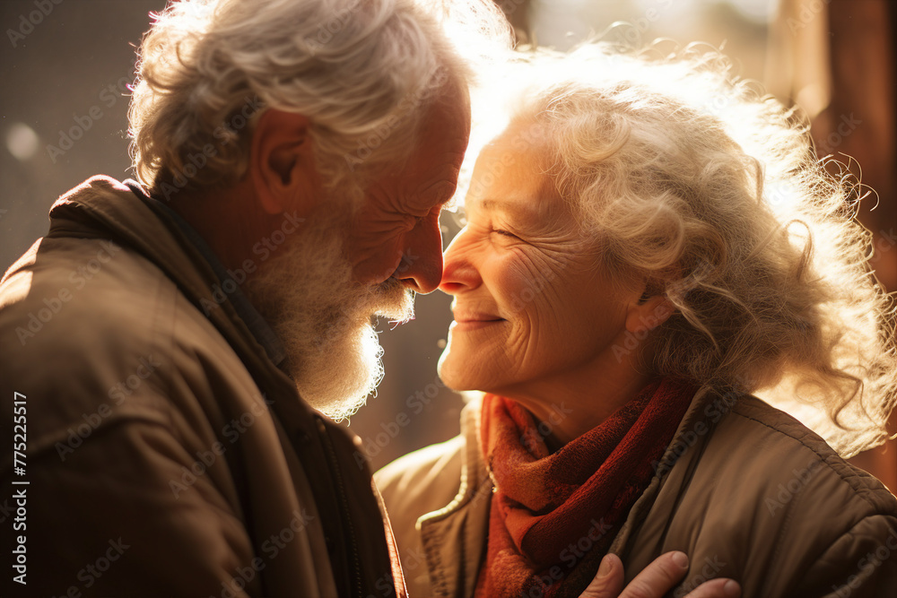 AI generated picture photo of loving gentle charming people spending time on vacation and maturity together AI generated picture photo of loving gentle charming people spending time on vacation and maturity together