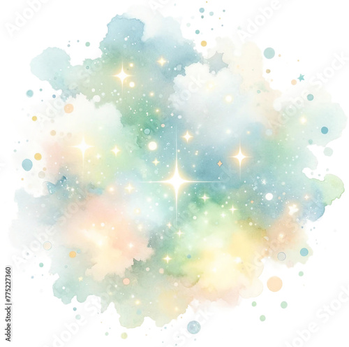 Soft Pastel Watercolor Splash Watercolor Clipart Isolated
