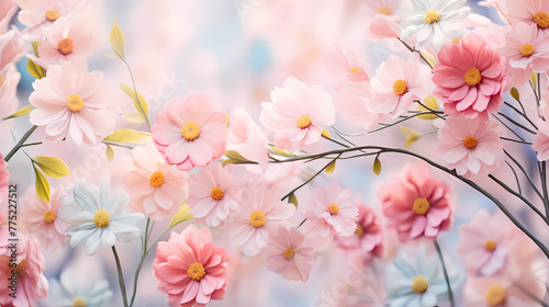 spring flowers background