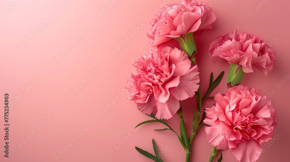 Spectacular Beautiful origami paper flowers and polka dotted blue butterfly on orange backdrop