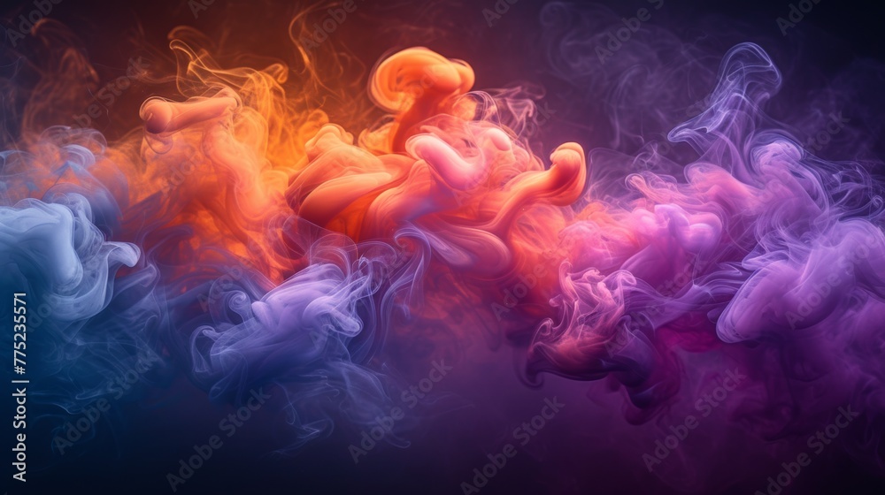 Colorful abstract smoke patterns Colorful abstract smoke patterns