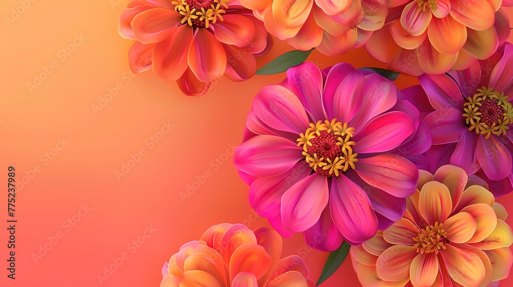 Fototapeta premium Amazing Fresh flowers near present boxes and mom word