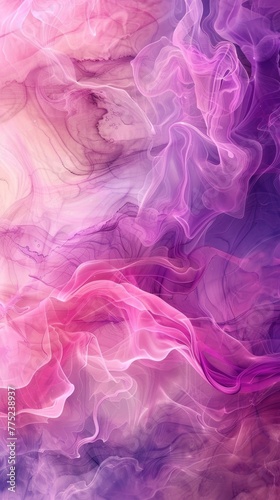 Abstract pink and purple smoke patterns