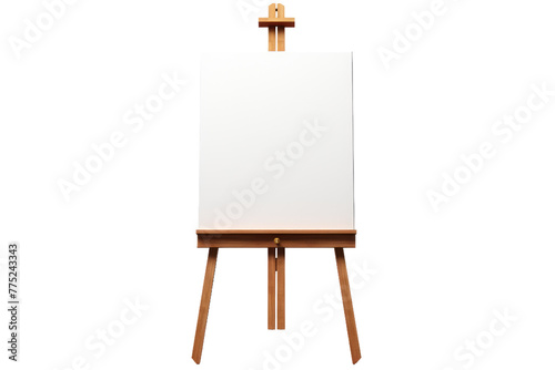 Blank Canvas Waiting for Inspiration. White or PNG Transparent Background.