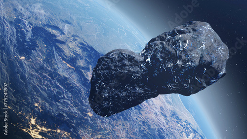 3d rendering-Massive ice Asteroid comet Heading Earth
Realistic cinematic view,4K, 2024
