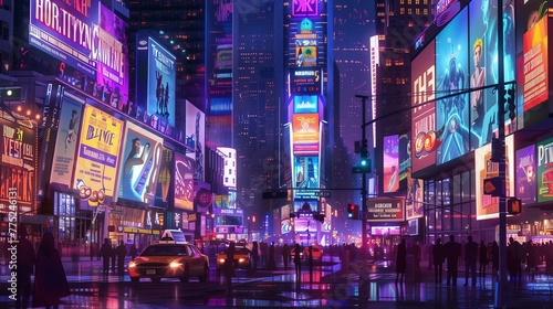 Famous places in New York, Times Square at Night