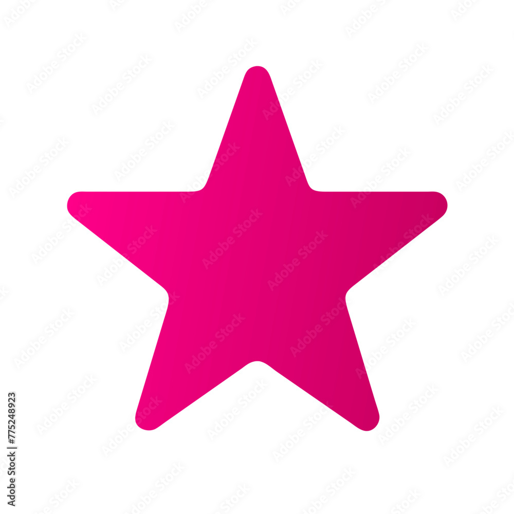 Star icon vector graphic element symbol illustration on a Transparent Background