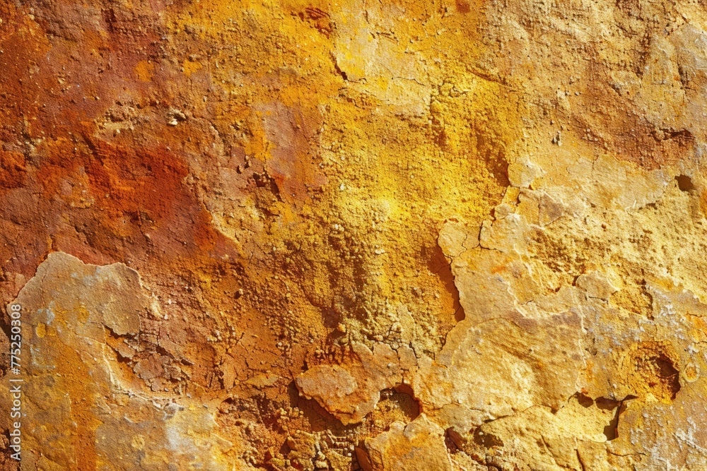 Ocher Textured Background with Earthy Shades of Red, Orange, and Sand for Mining and More