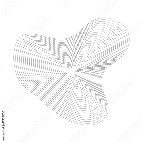Abstract Wave Wireframe