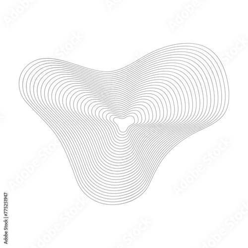 Abstract Wave Wireframe