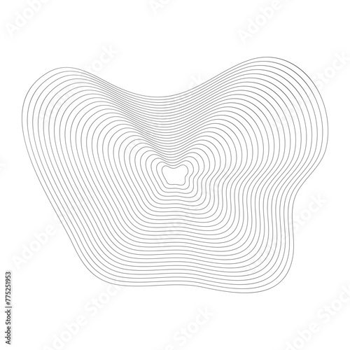 Abstract Wave Wireframe