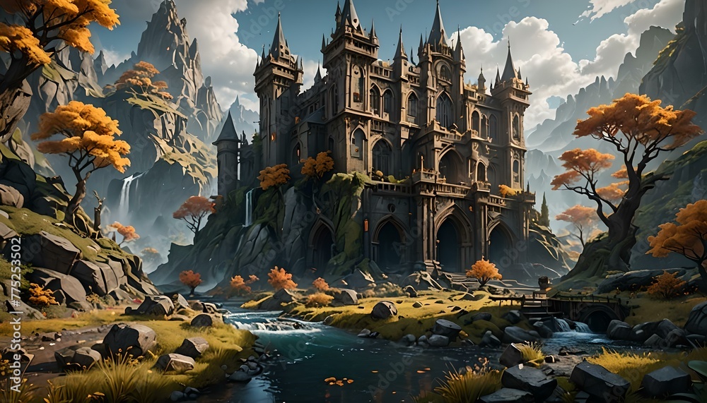 Fototapeta premium fairy tale castle