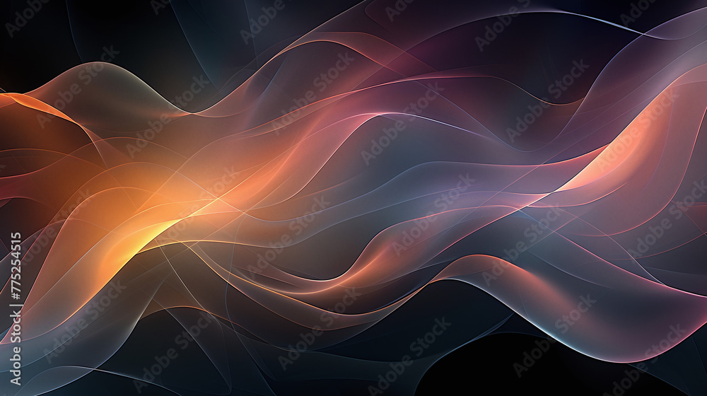 abstract fractal background, smoky style abstract fractal background, smoky style