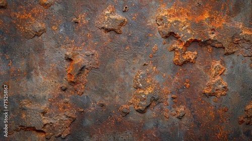 A close-up shot of a rusted metal surface. Perfect for industrial backgrounds