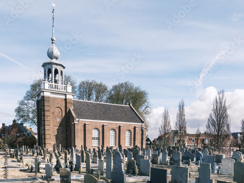 Kerkje aan de Zee op Urk, Flevoland province, The Neherlands