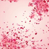 A beautiful image of pink flowers floating in the air. Perfect for spring or nature-themed designs