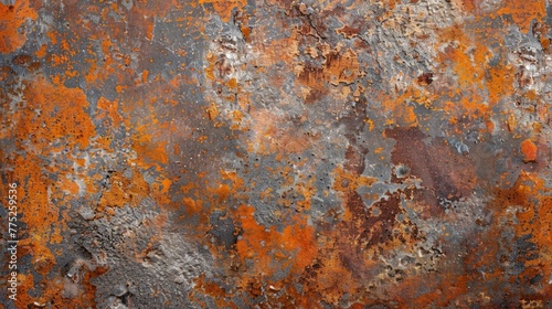 Detailed view of a weathered metal surface, suitable for industrial backgrounds © Fotograf
