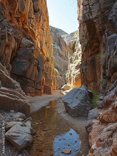 canyon background.