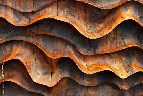 Wooden wave Texture Background 